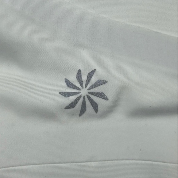 Athleta Women’s Bright White Zip Sports Bra Size S - Picture 5 of 9